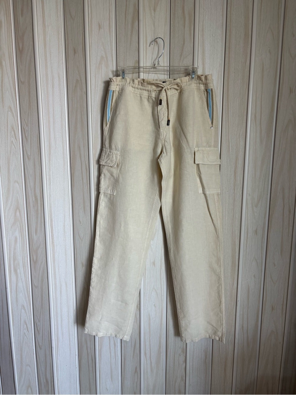 Vilebrequin Light Beige Cargo Drawstring Pants